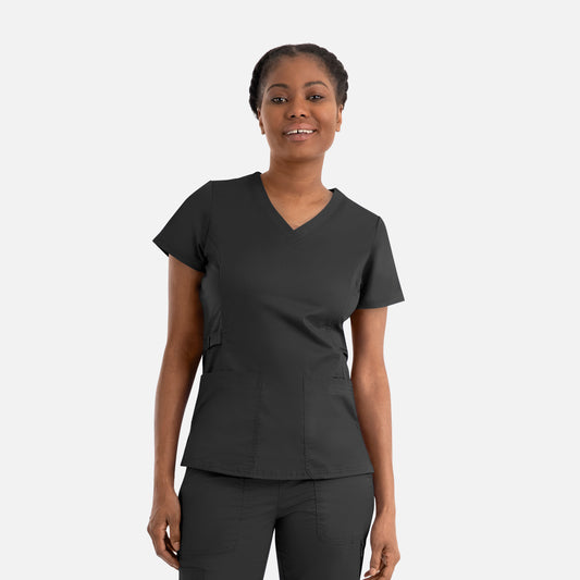 Maevn Blossom Signature 2101 Ladies Functional V-Neck Top