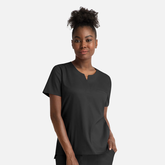 Maevn Matrix 3504 Women's Notched Crew Neck Top