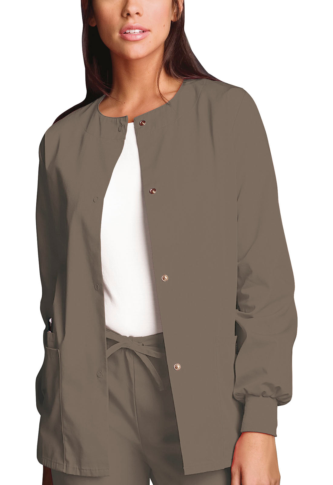 Cherokee WW Originals Women's 4350 Snap Front Warm-Up Jacket