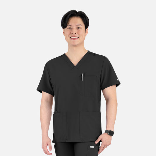 Maevn Momentum 5802 Men's 4 Pocket Banded V-Neck Top