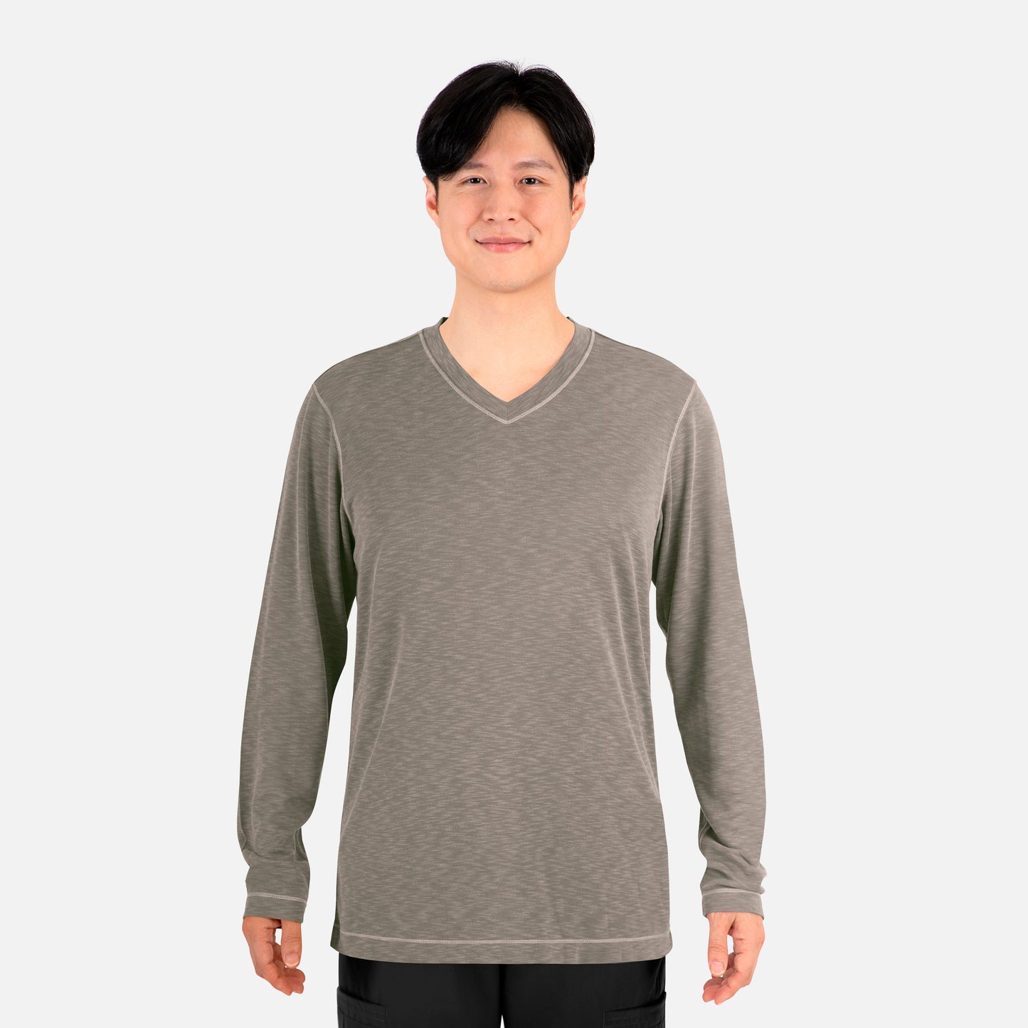 Maevn Knit 6429 Men Long Sleeve Modal Tee