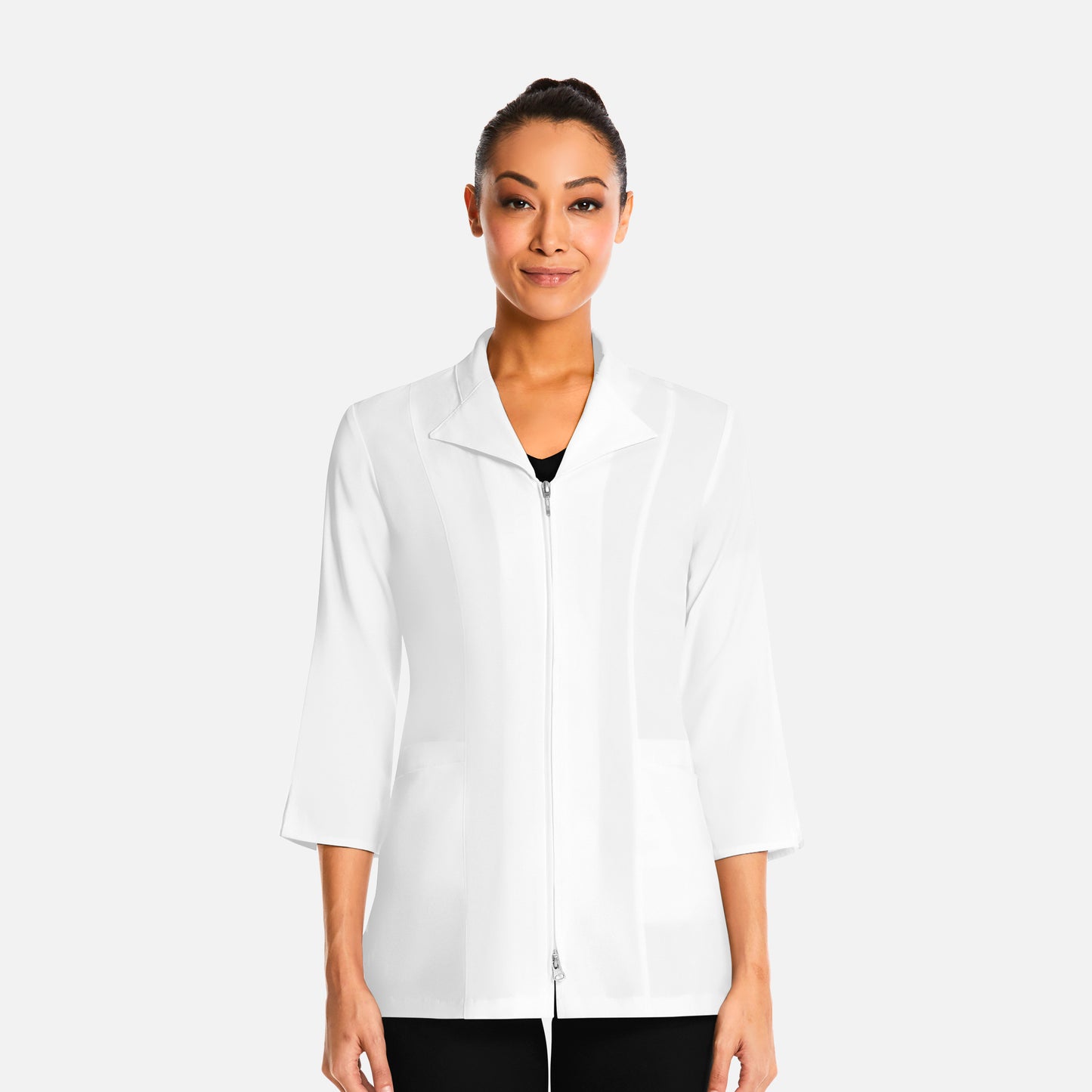 Maevn Smart 8801 Women's 3/4 Sleeve Zip Lab Jacket