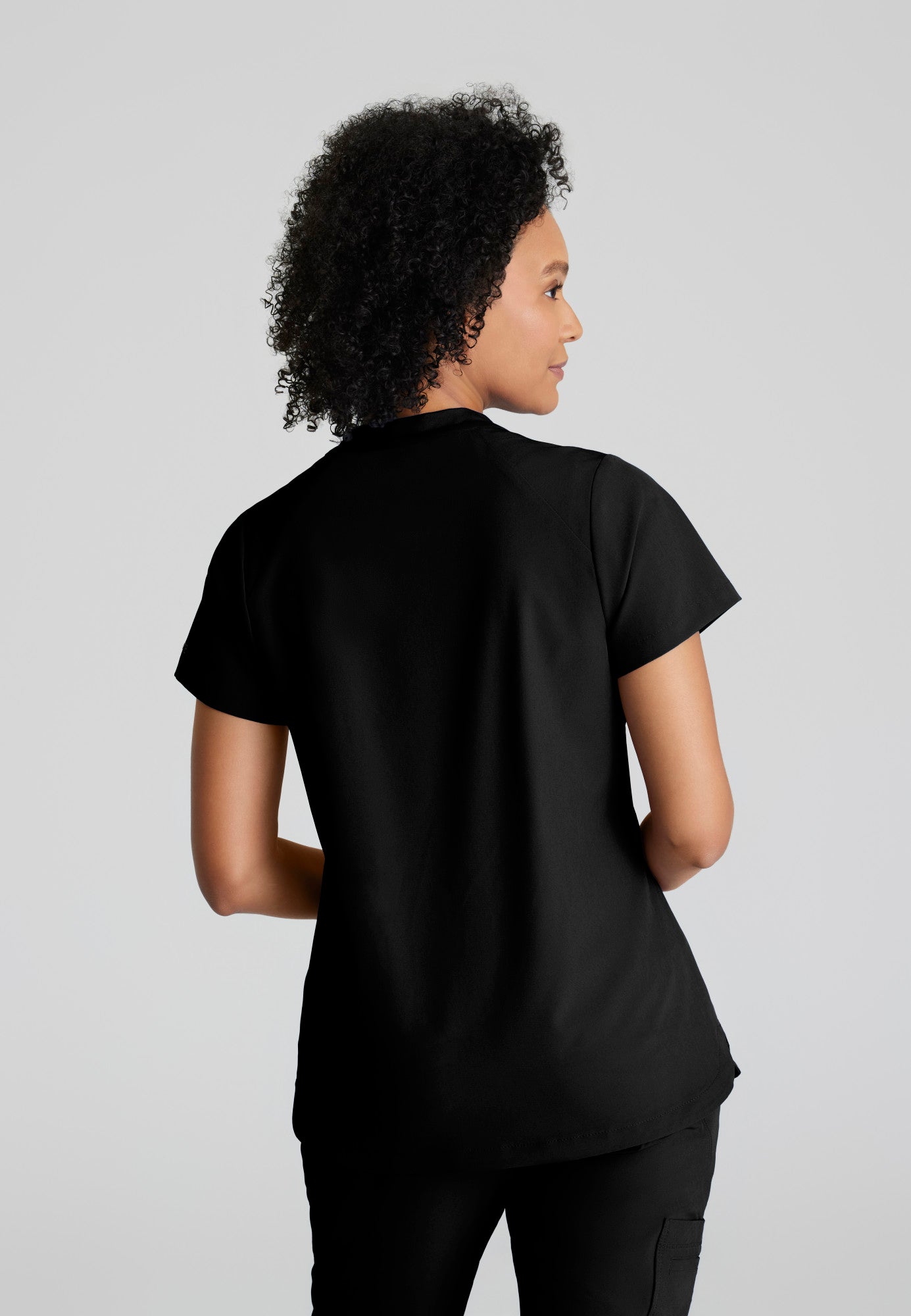 Barco One BOT216 Flux Plus Size 2-Pocket Banded Zip Collar Top