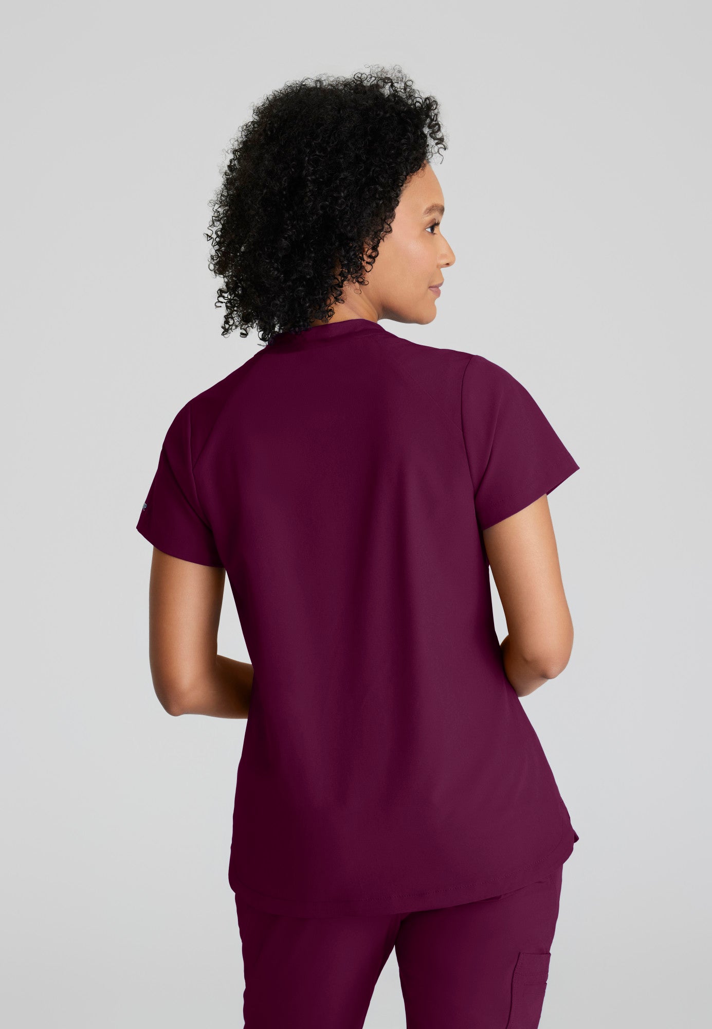 Barco One BOT216 Flux Plus Size 2-Pocket Banded Zip Collar Top