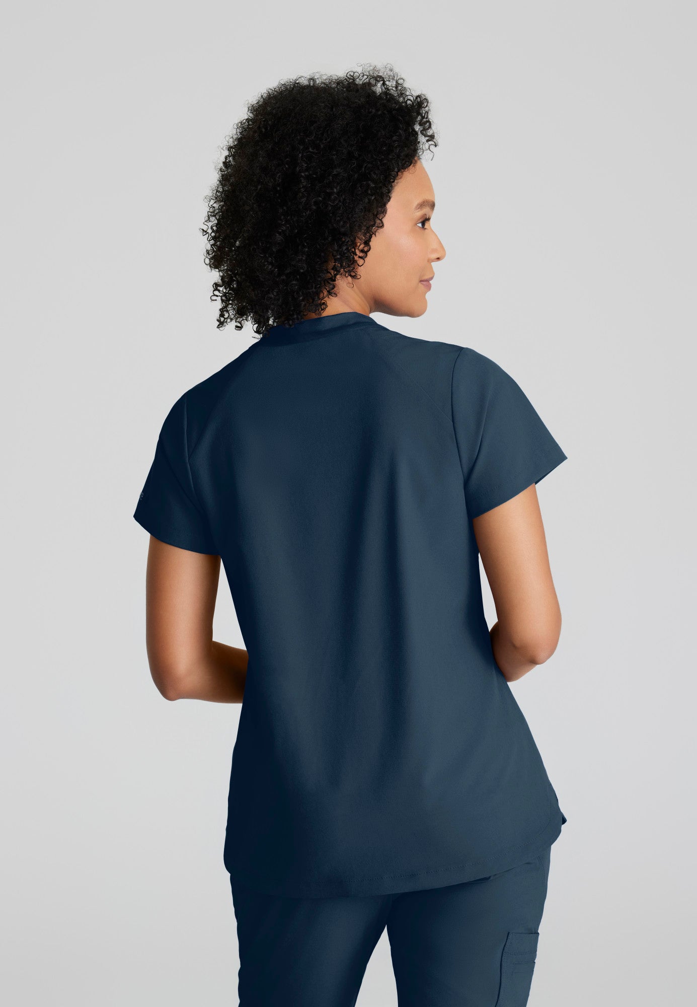 Barco One BOT216 Flux Plus Size 2-Pocket Banded Zip Collar Top
