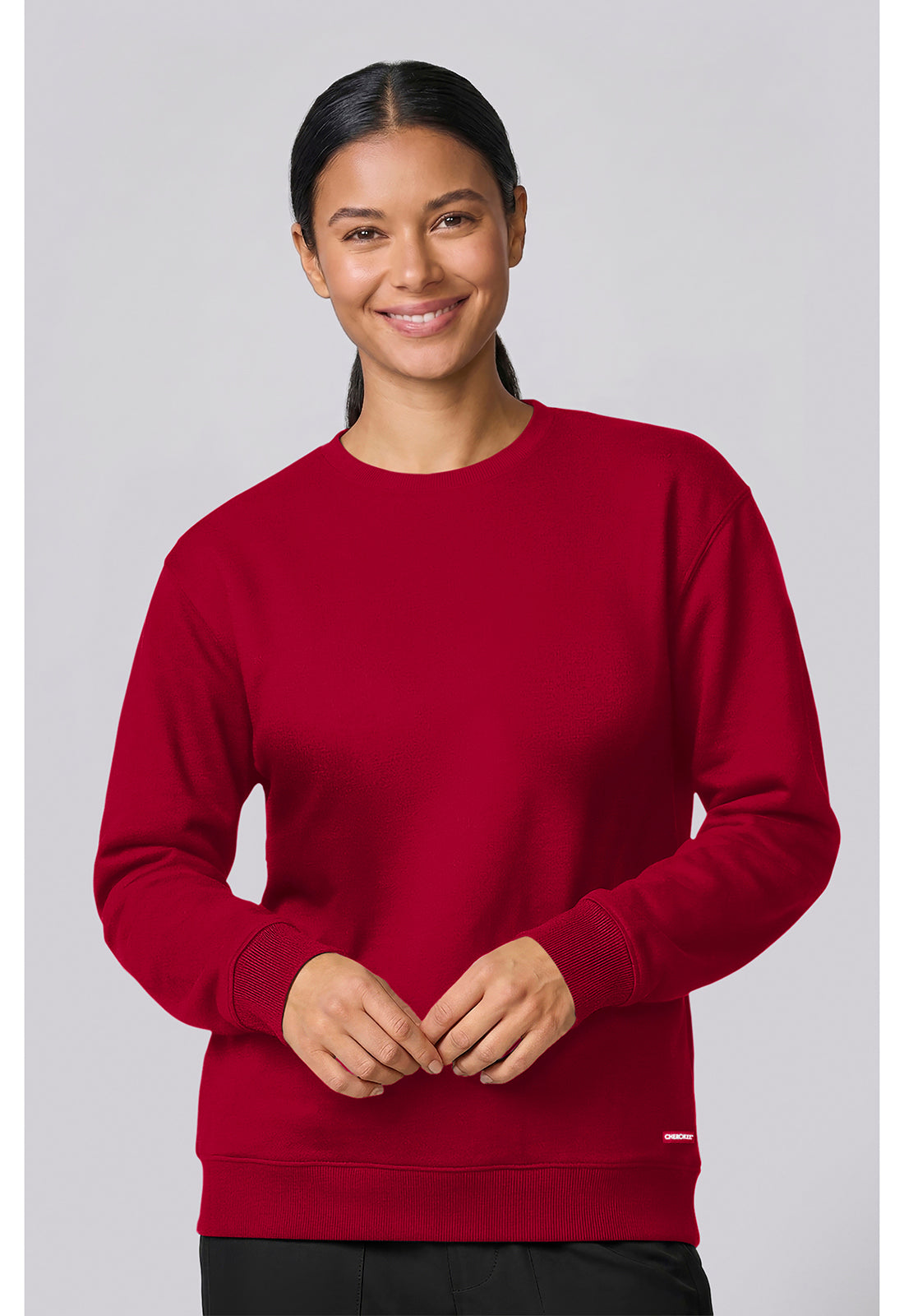 Cherokee Basics Women's CK00077 Crew Neck Sweatshirt