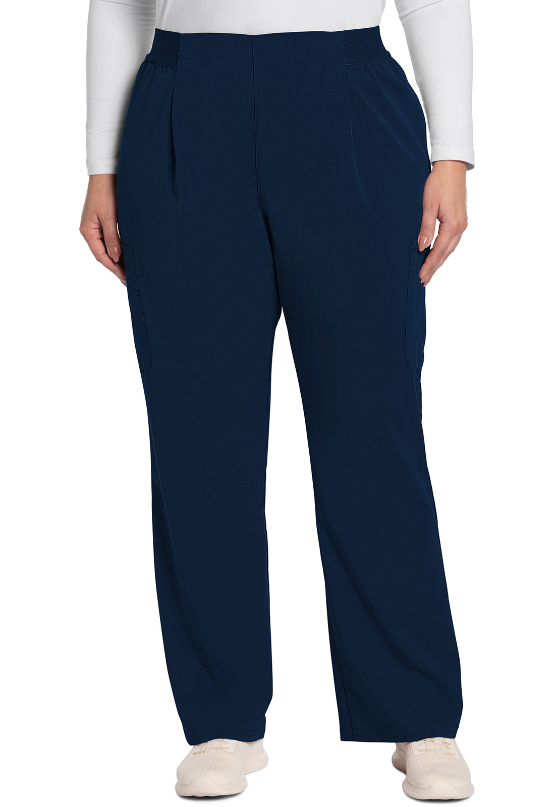 Cherokee Atmos Women's CK093A Mid Rise Pull-On Moderate Flare Leg Pant