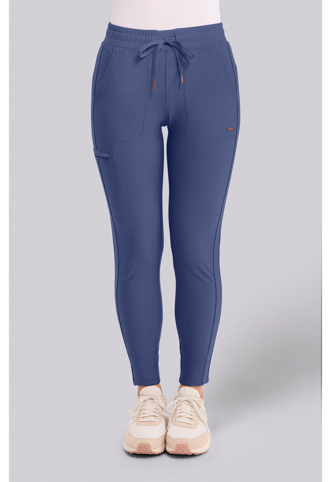Cherokee Form Women's CK095 Mid Rise Tapered Leg Drawstring Pant