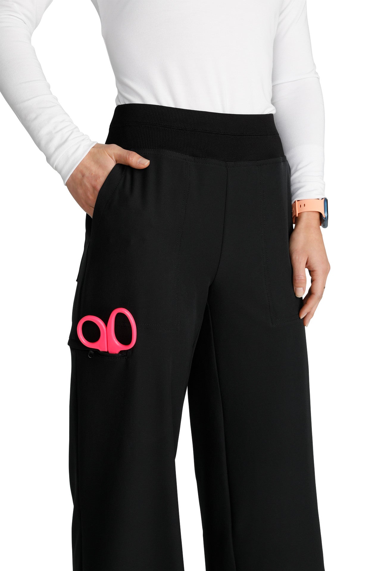 Allura Select Petite CKA 169 Wide Leg Mid Rise Pant