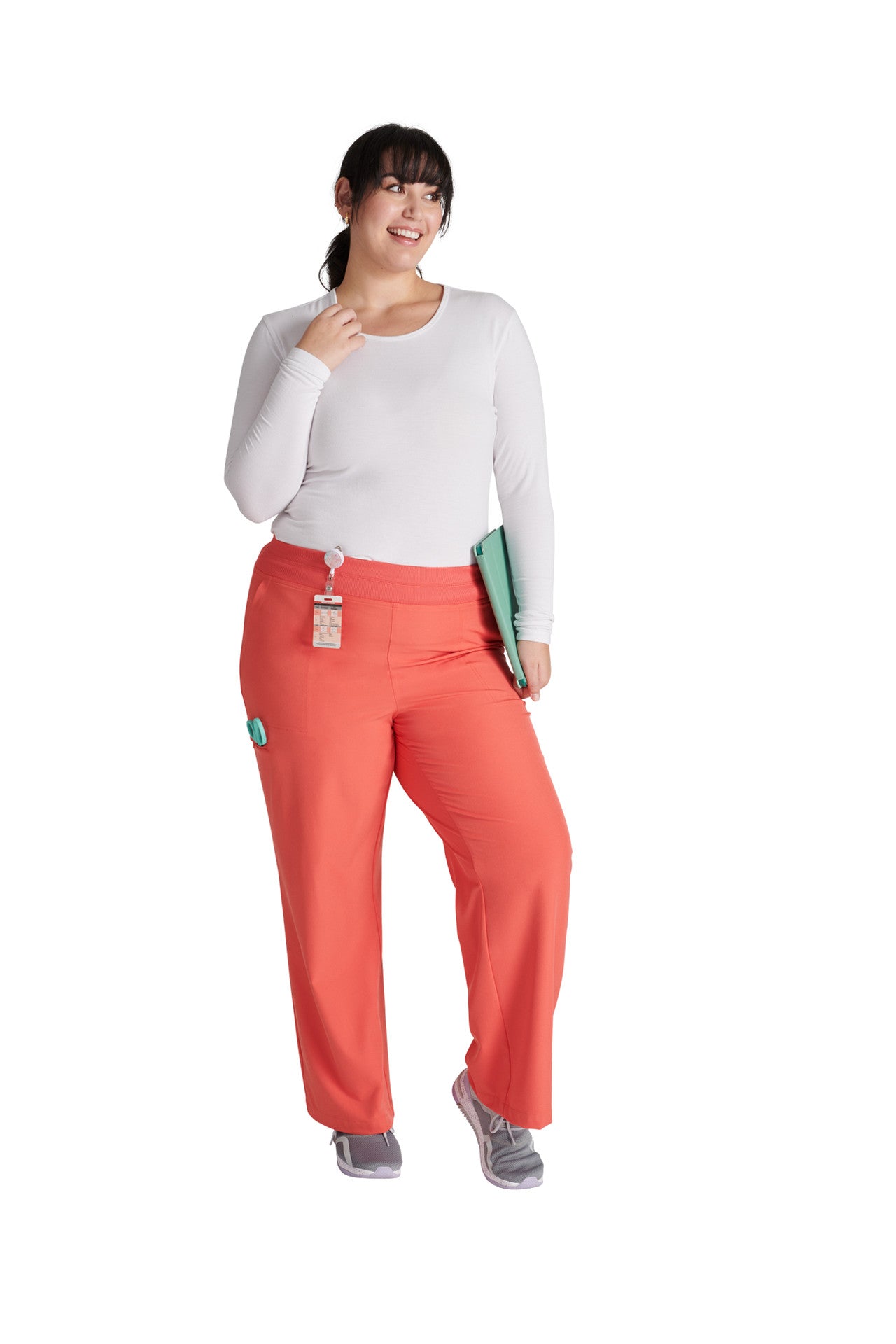 Allura Select Petite CKA 169 Wide Leg Mid Rise Pant
