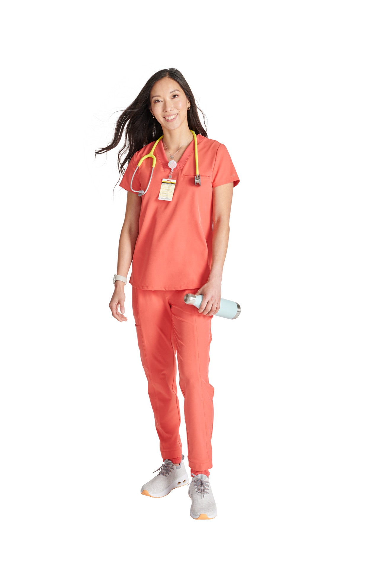 Cherokee Allura Select CKA 667 Mitered V-Neck Top