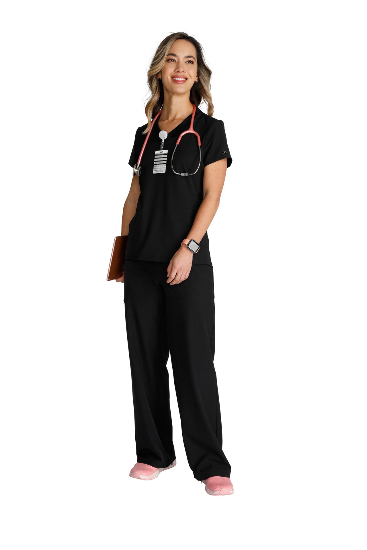 Cherokee Allura Select CKA 669 Stylized V-Neck Top