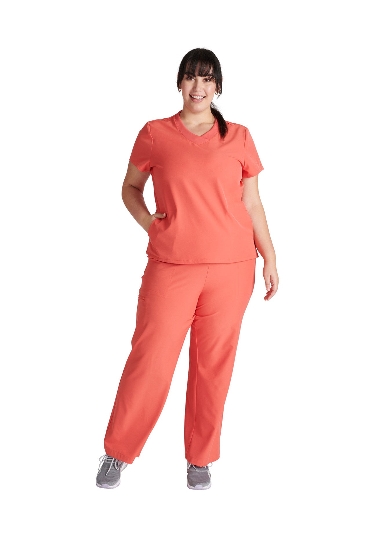 Cherokee Allura Select CKA 669 Stylized V-Neck Top