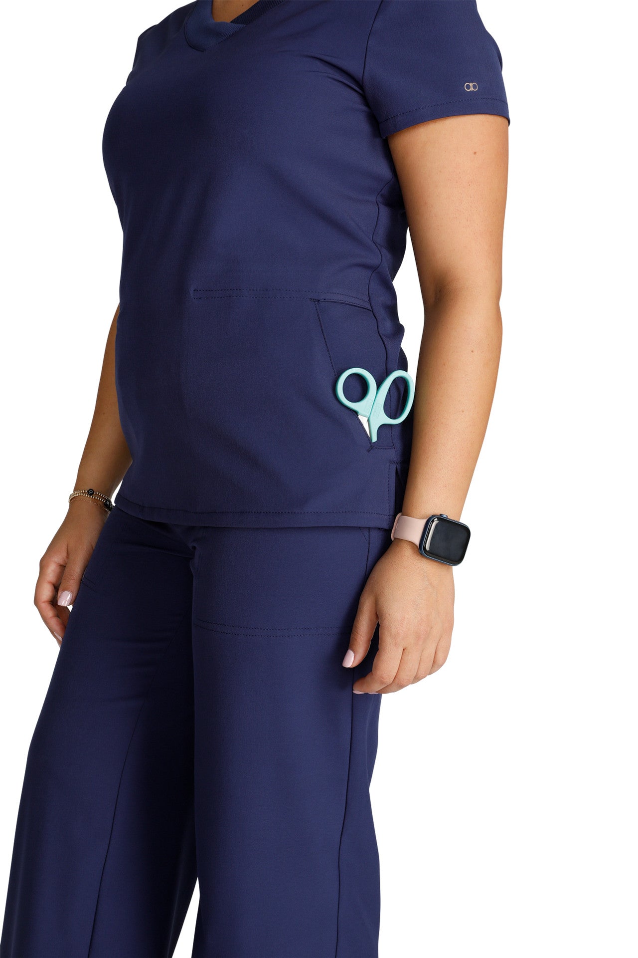 Cherokee Allura Select CKA 669 Stylized V-Neck Top