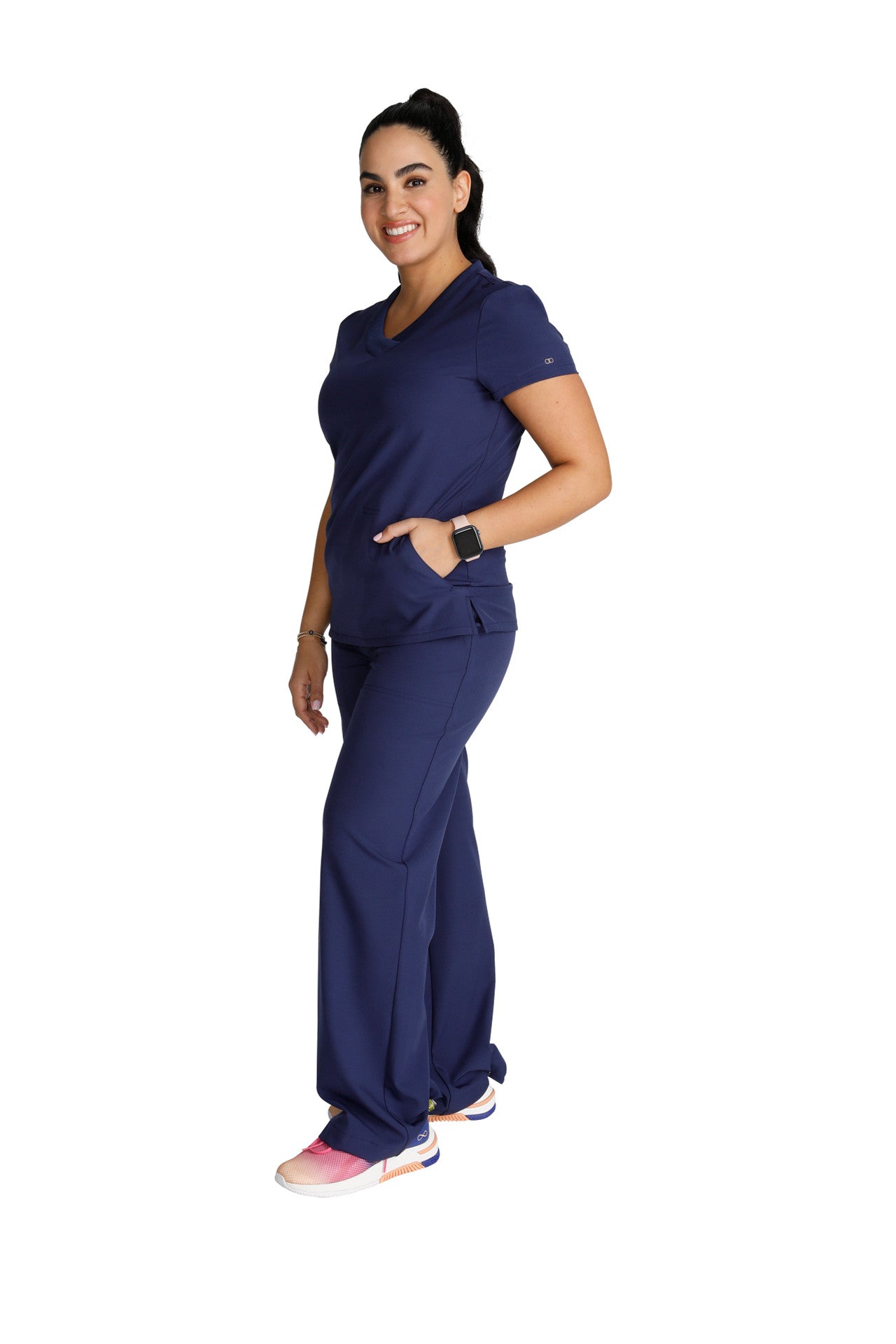 Cherokee Allura Select CKA 669 Stylized V-Neck Top