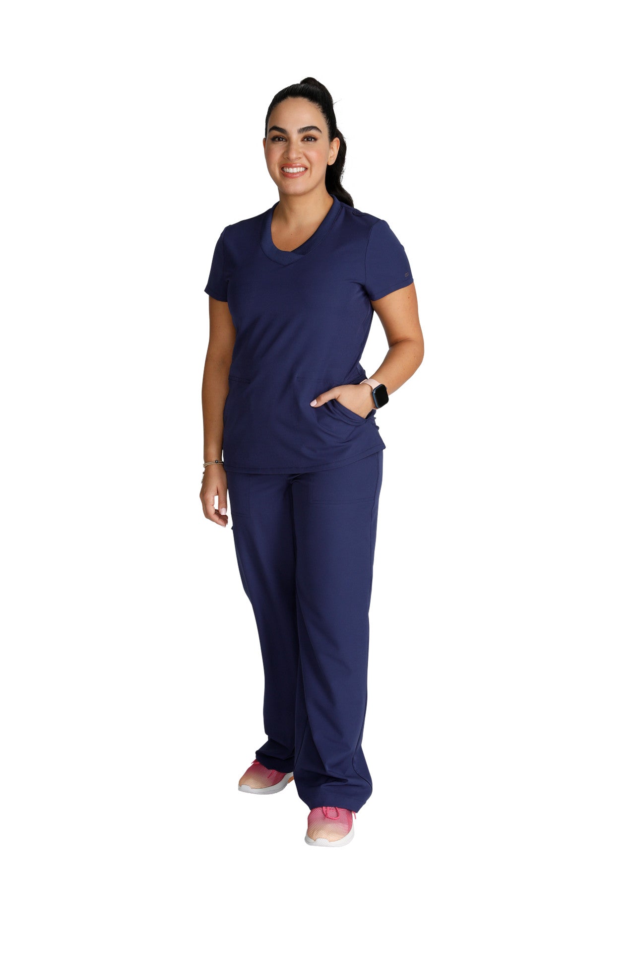Cherokee Allura Select CKA 669 Stylized V-Neck Top