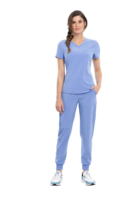 Cherokee Allura CKA 690 Tuckable V-Neck Top