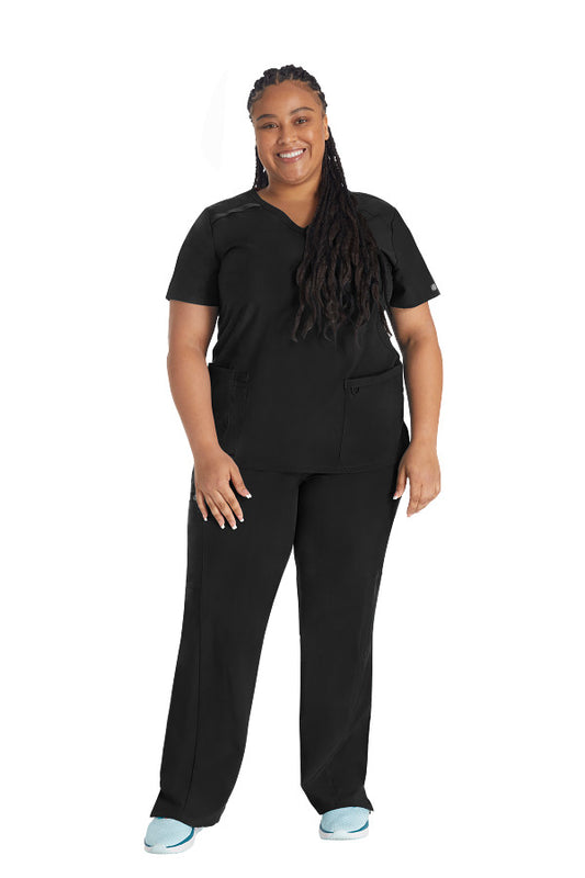 Dickies EDS Essentials DK625 Women's Mock Wrap Solid Scrub Top
