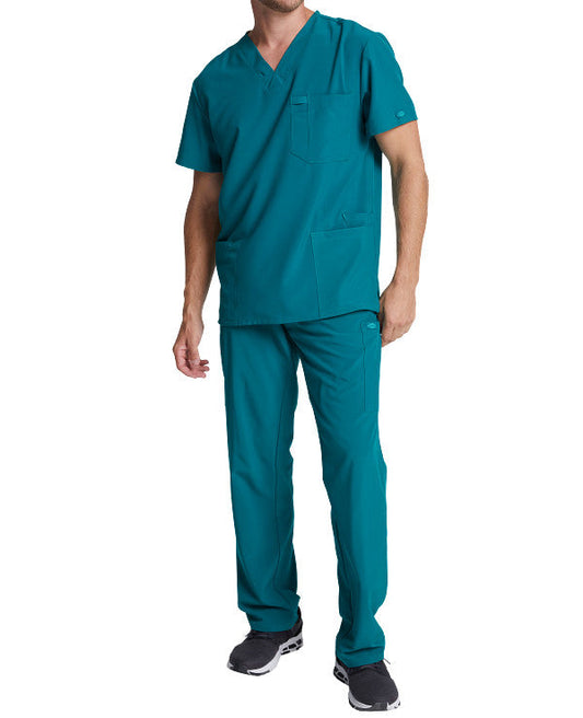 Dickies EDS Essentials DK635 Plus Size Men's V-Neck Solid Scrub Top