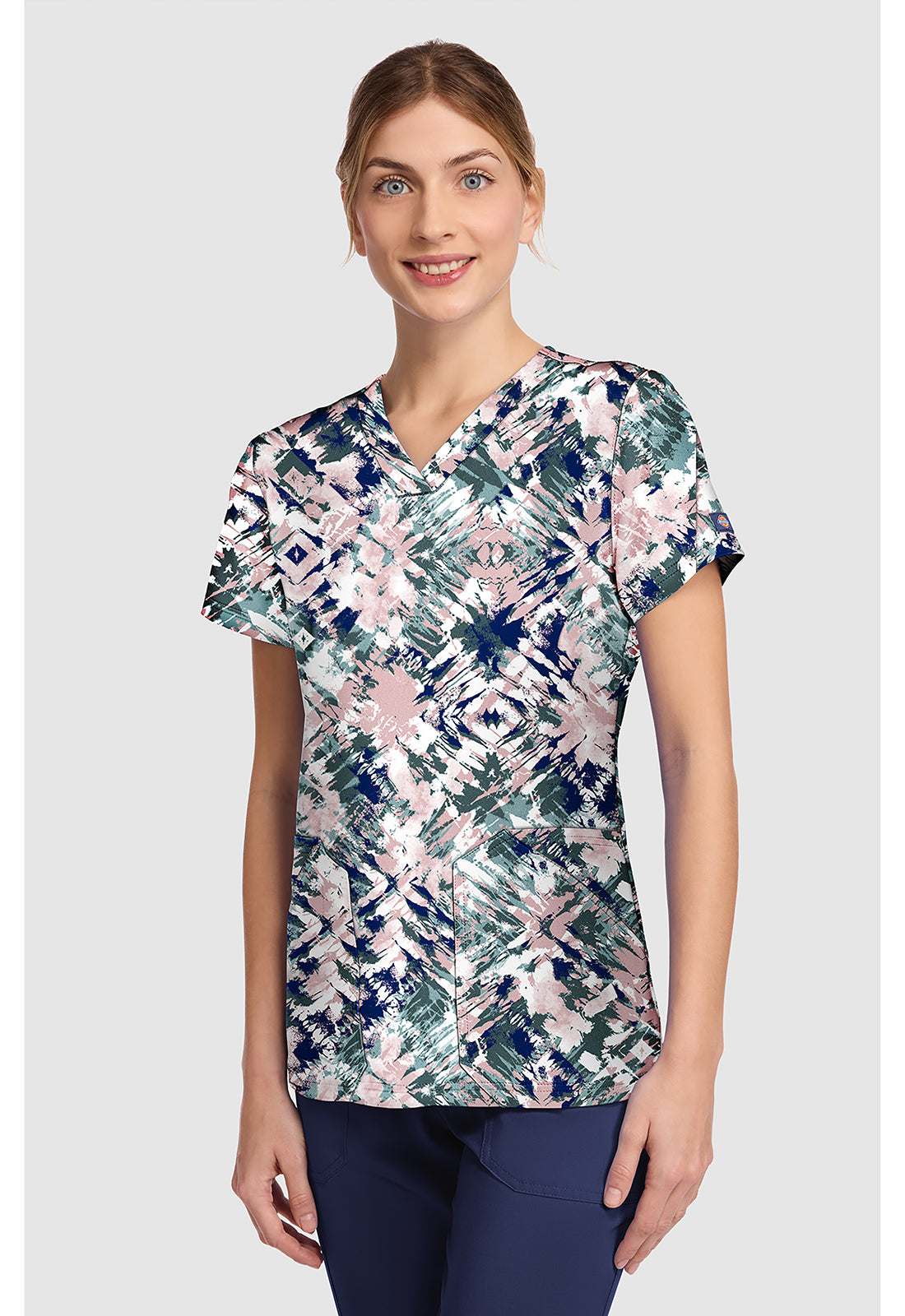 Dickies Prints Women's DK667 V-Neck Print Top