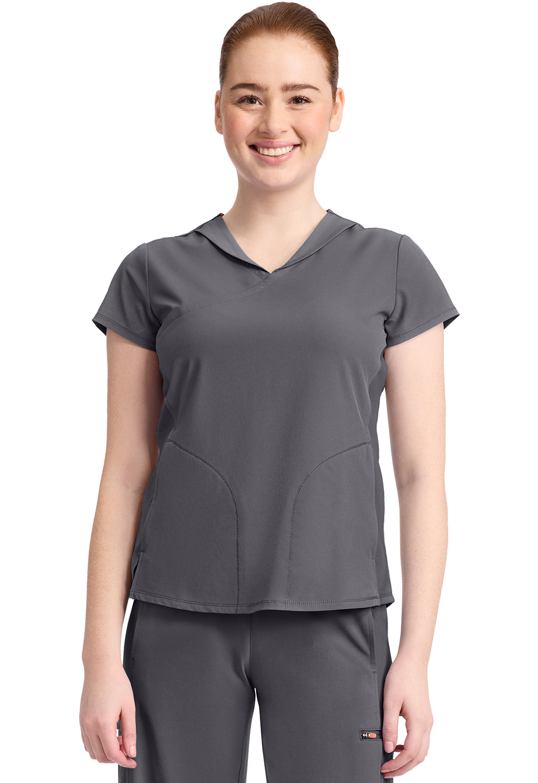 Cherokee Infinity GNR8 Women's IN635A Women's 2-Pocket Mock-Wrap V-Neck Top