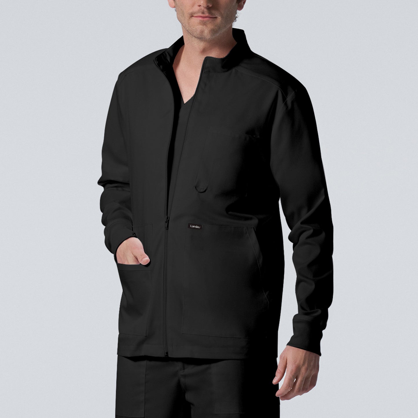 Chaqueta médica de 4 bolsillos para hombre Landau ProFflex LJ702