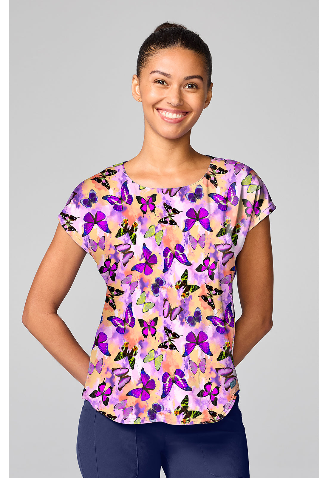 Med Couture Prints Women's MC00041 Dolman Print Top