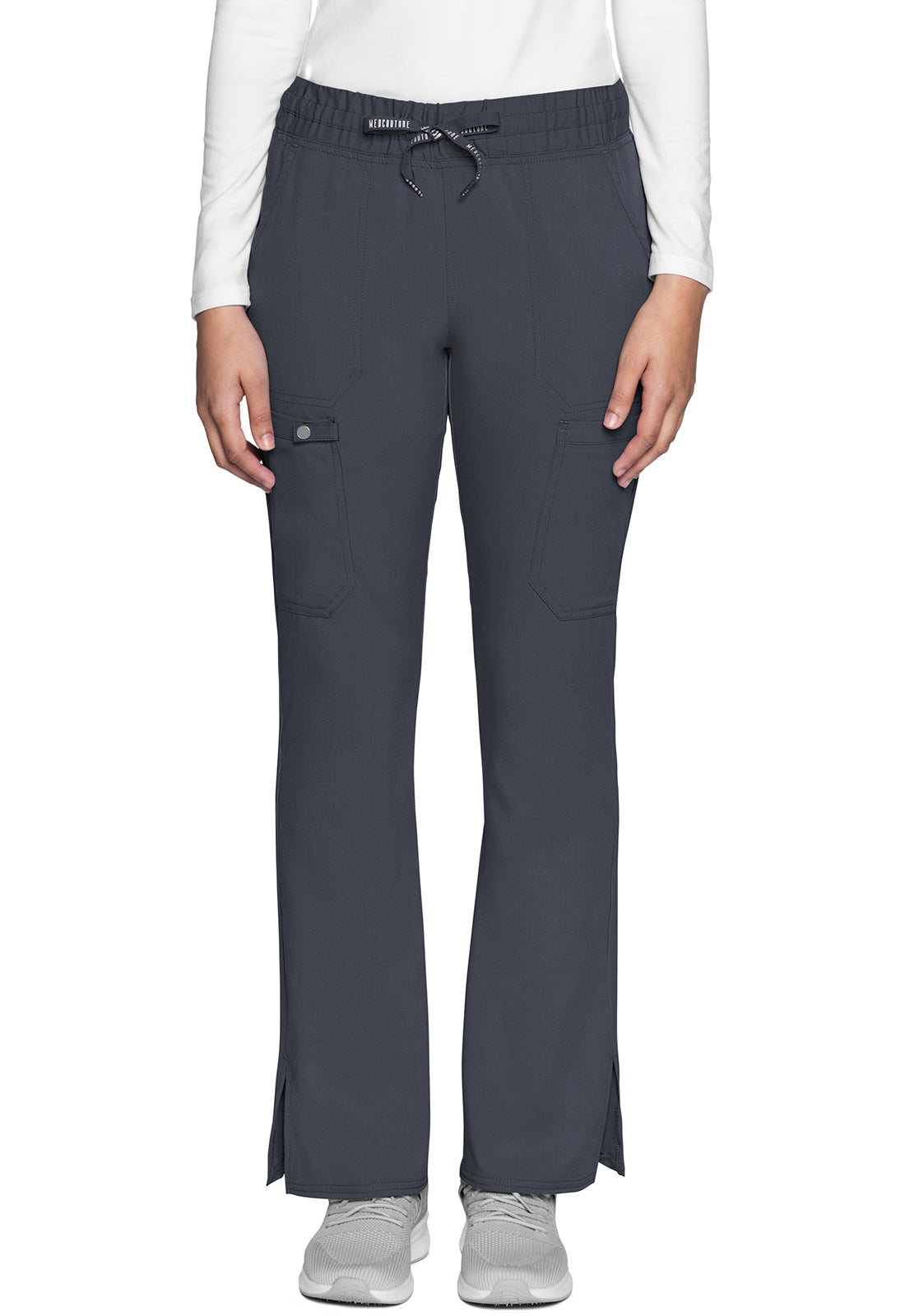 Med Couture Touch Women's MC007 Natural Rise Drawstring Flare Leg Pant