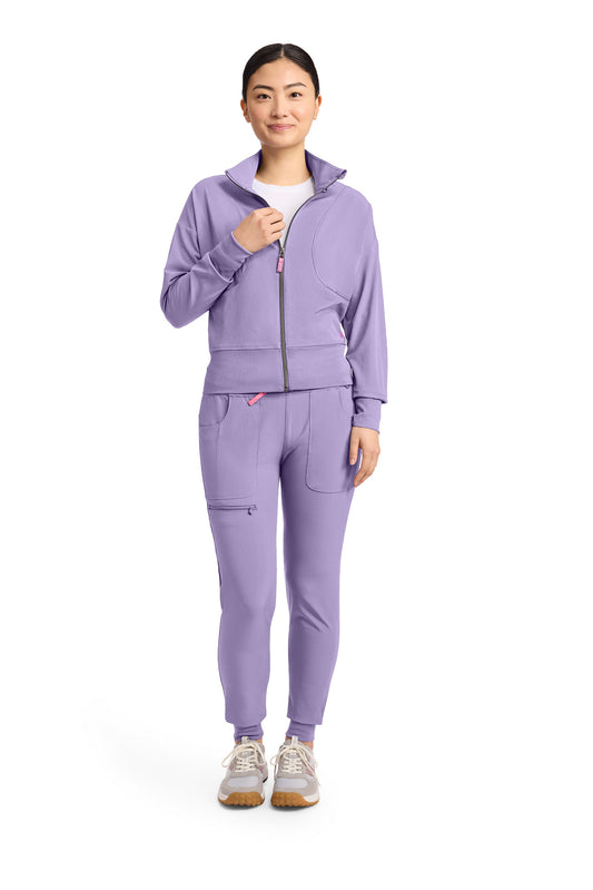 Med Couture Amp MC303 Plus Size Women's Cropped Warm Up Jacket