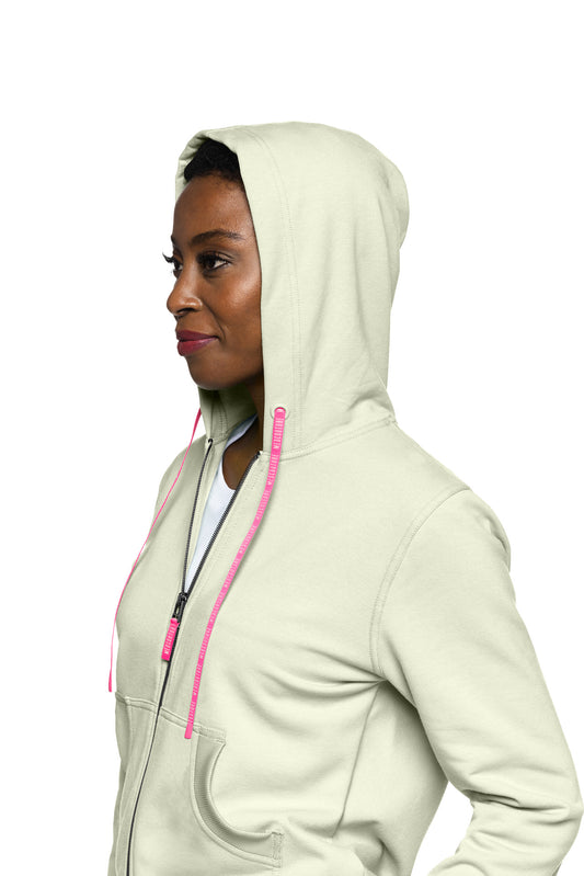 Med Couture Amp MC316 Fleece Zip Front Logo Hoodie
