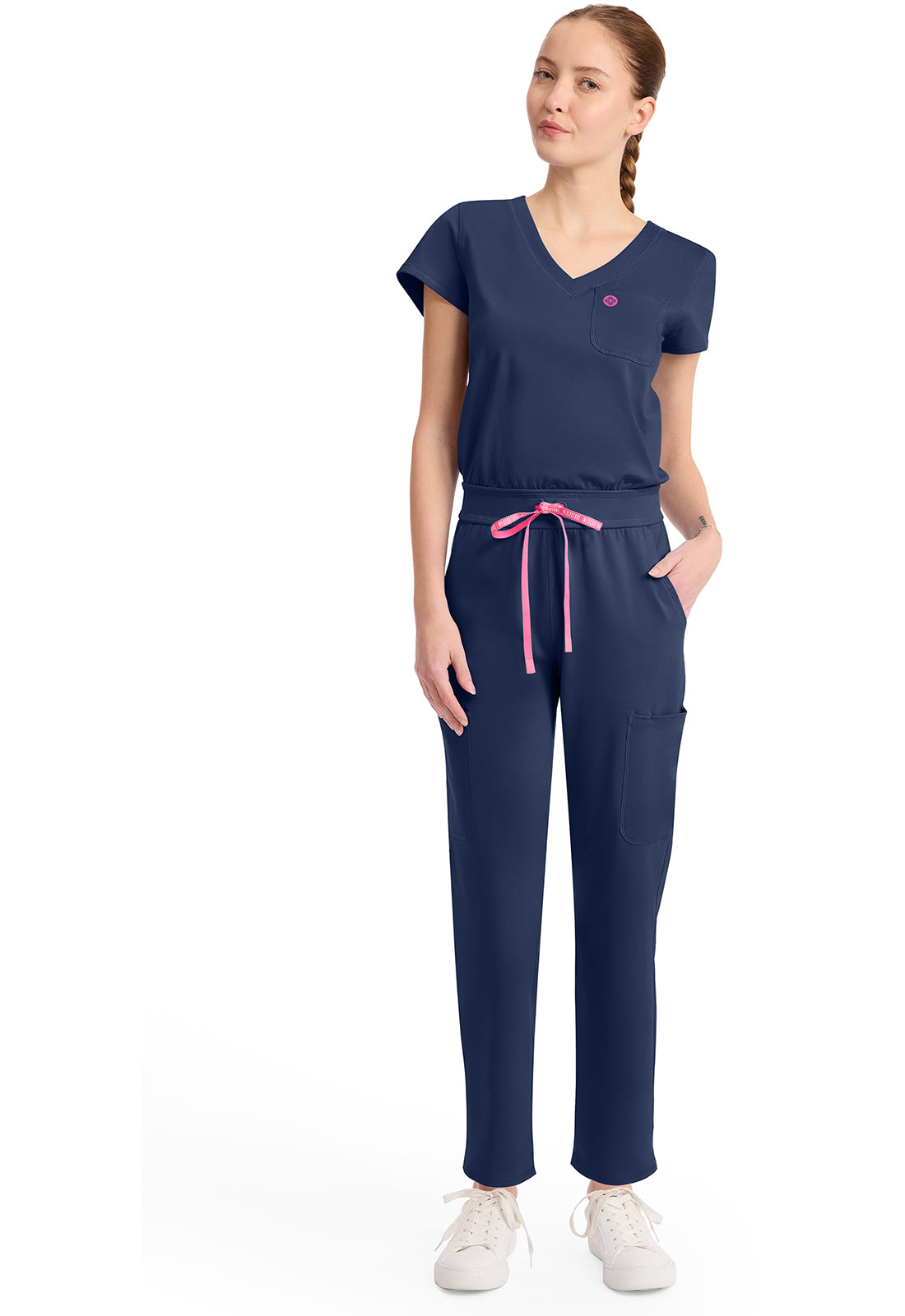 Med Couture Amp Knit Women's MC550 V-Neck Jumpsuit