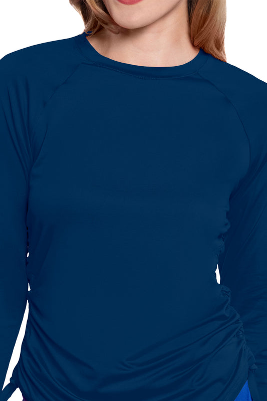 Med Couture Amp MC700 Plus Size Long Sleeve Ruched Underscrub
