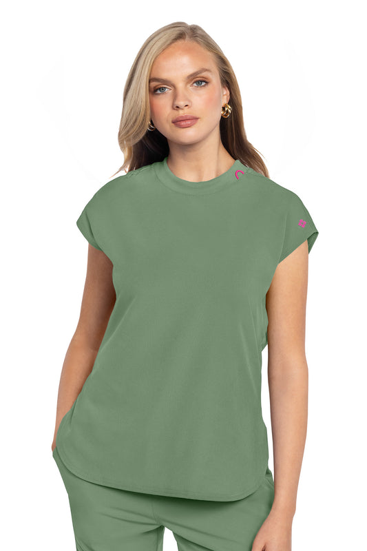 Med Couture Amp MC703 Doleman Round Neck Tuckable Top