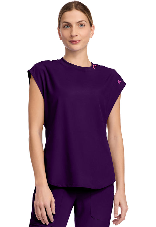 Med Couture Amp Women's MC703 Round Neck Tuckable Top