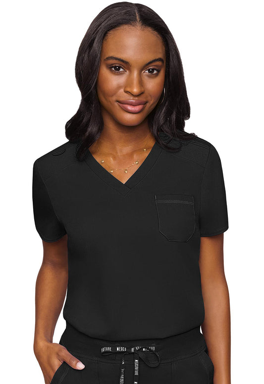 Med Couture Touch Women's MC7448 V-Neck Tuck In