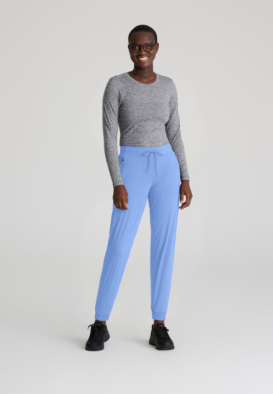 Skechers Slip-Ins SKP669 Petite Pace 5-Pocket Ribbed Cuff Jogger
