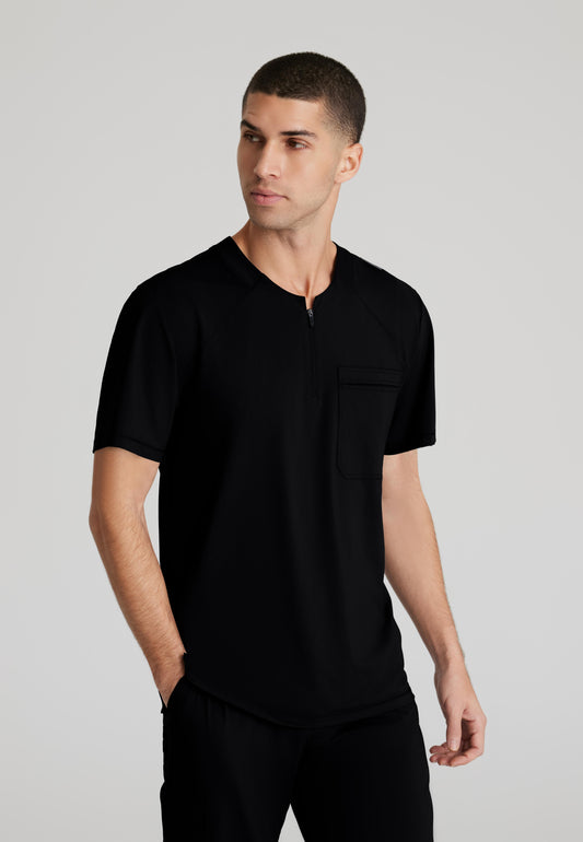 Skechers Slip-Ins SKT229 Men’s Plus Size Flex Single Pocket Curved Neck Scrub Top