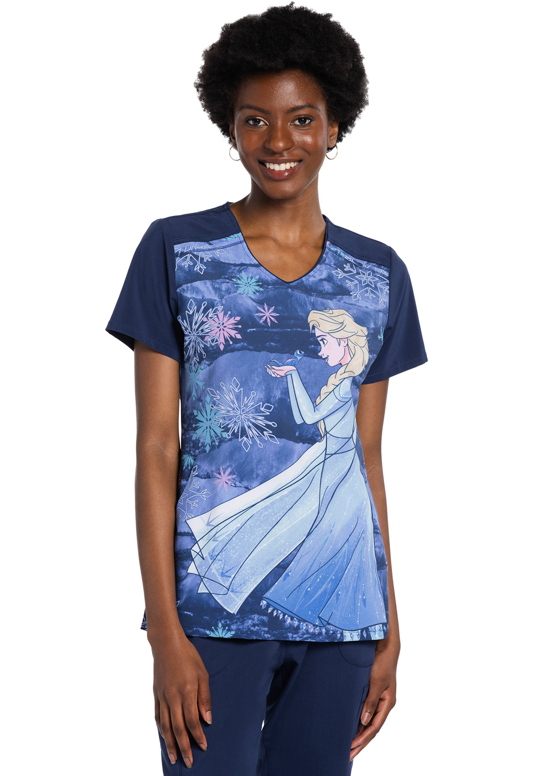 Tooniforms Disney Women's TF639 V-Neck Top
