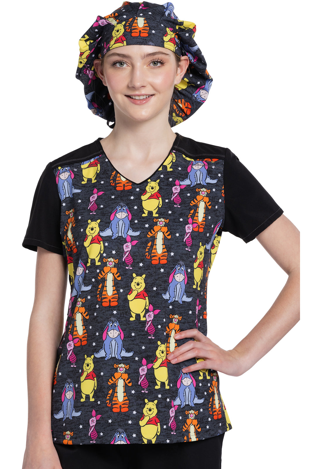 Tooniforms Disney Women's TF639 V-Neck Top
