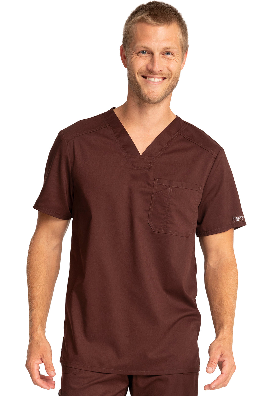 Cherokee WW Revolution Men's WW690 Men's Tuckable V-Neck Top