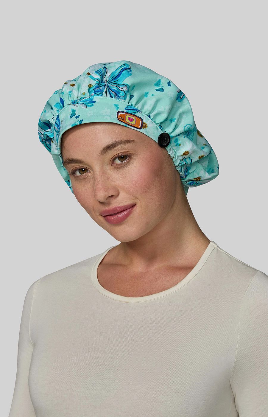 koi Essentials Unisex A174PR Bouffant Scrub Cap