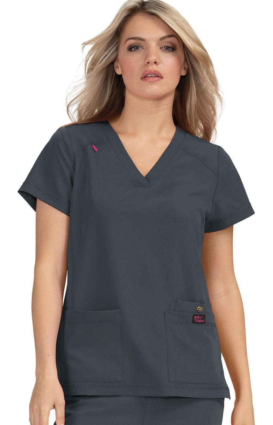 Betsey Johnson Freesia Women's B101 3-Pocket Scrub Top