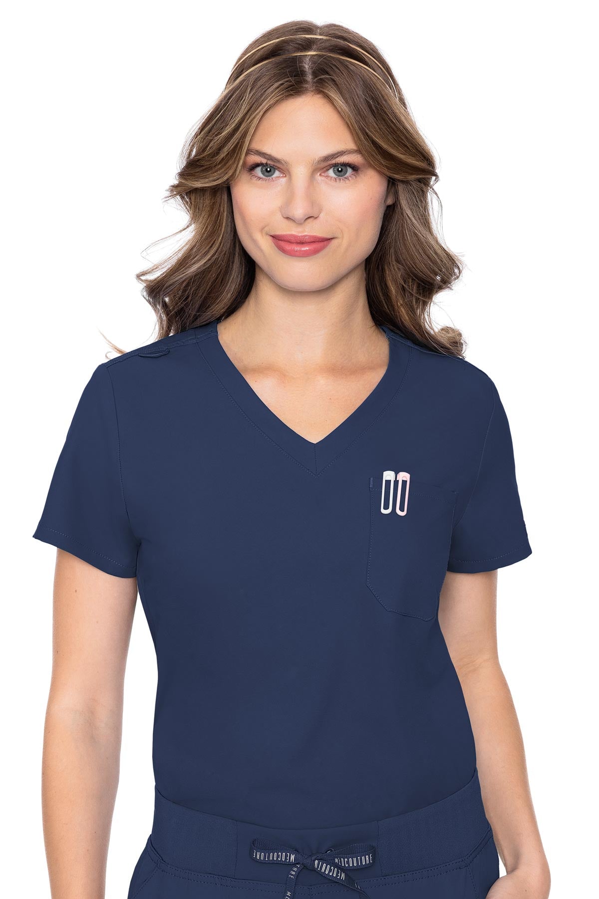 Med Couture Navy TOP