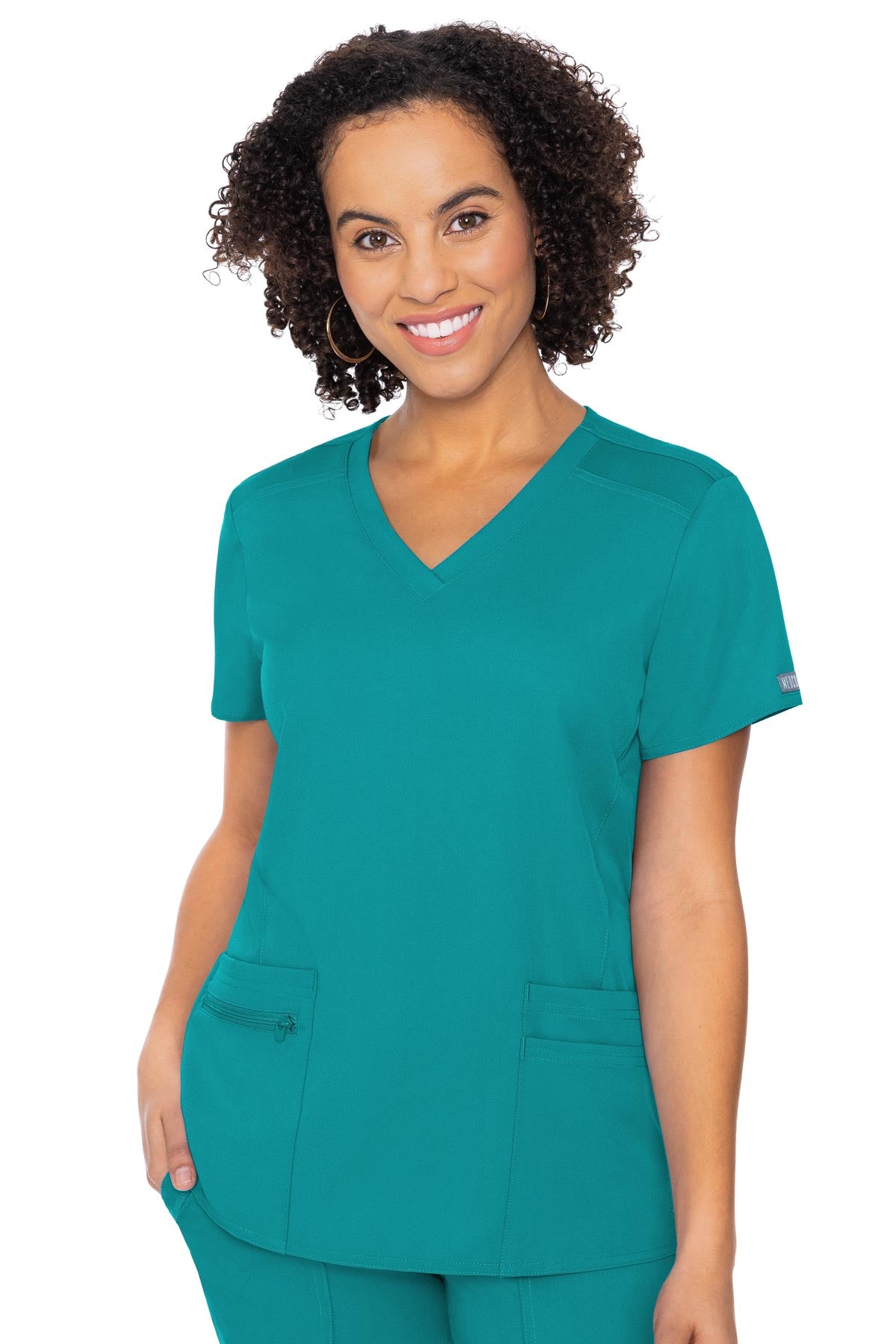 Med Couture Teal Blue TOP