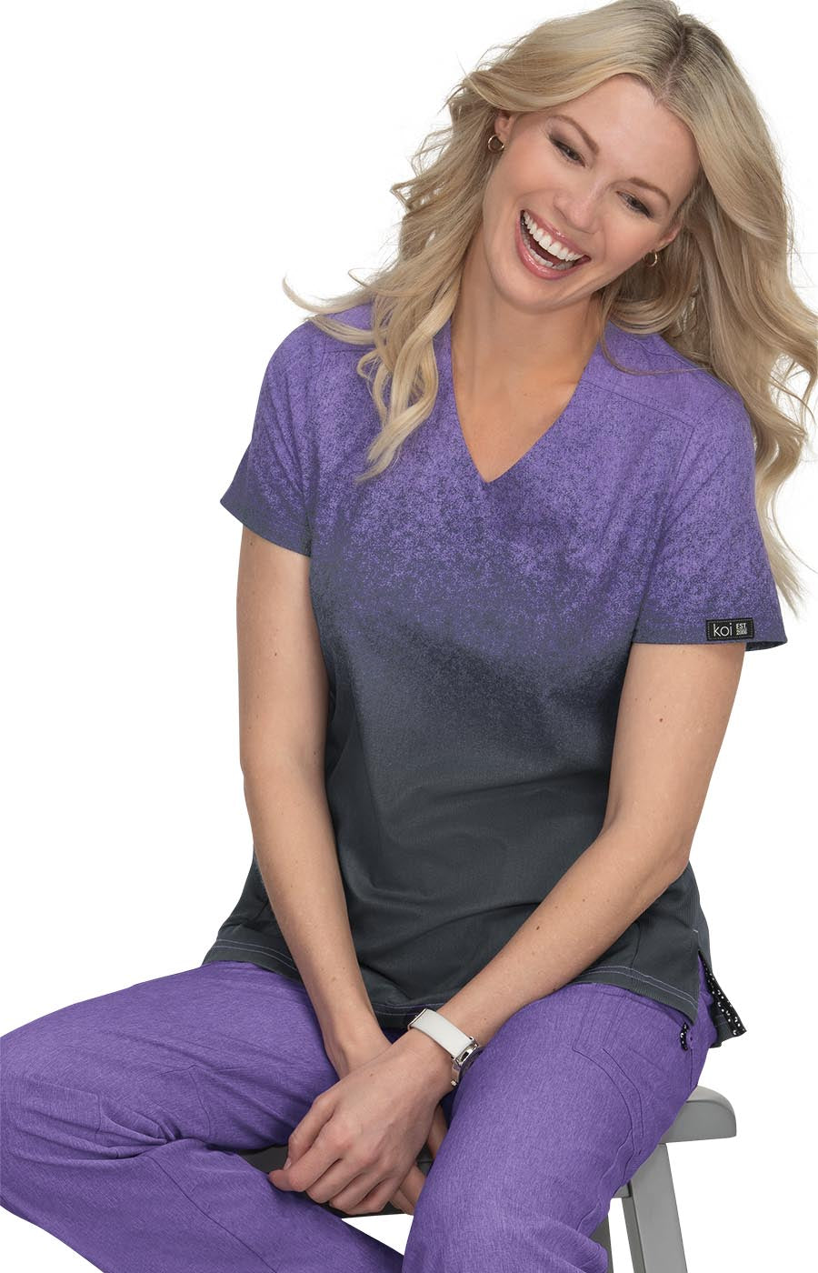 1031PR-HeatherWisteria/CharcoalOmbre-XXS