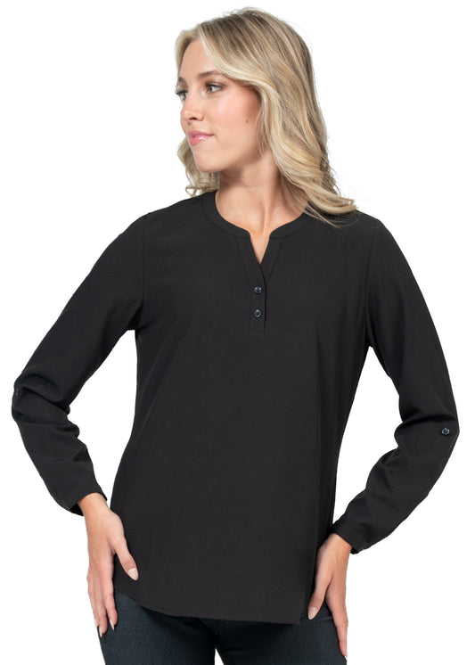 Zavaté Hospitality 1035 Stretch Blouse with 3/4 Roll