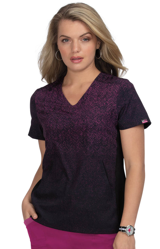 1046PR-HerringboneRaspberryOmbre-XXS