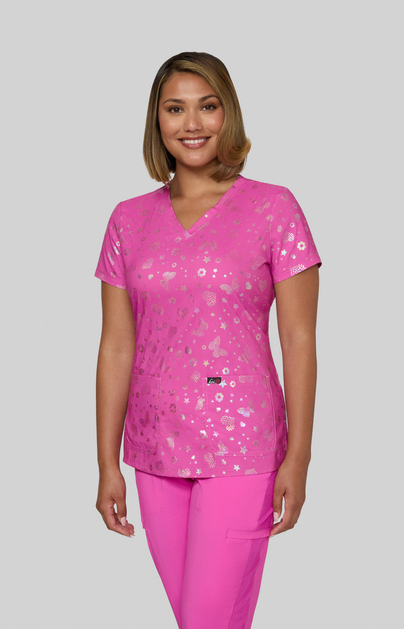 1082PR-IridescentLightBrightHibiscusPink-XXS