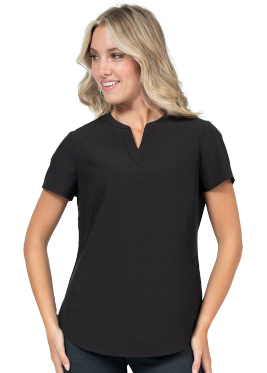 Zavaté Hospitality 1096 Notch Neck Stretch Blouse