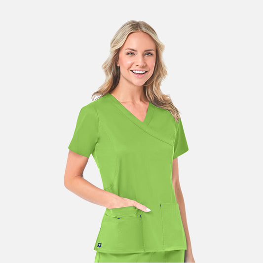 Maevn Blossom 1102 Mock Wrap Top